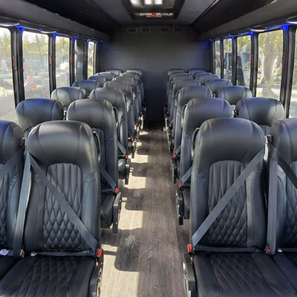 15 35 passenger minibus inside