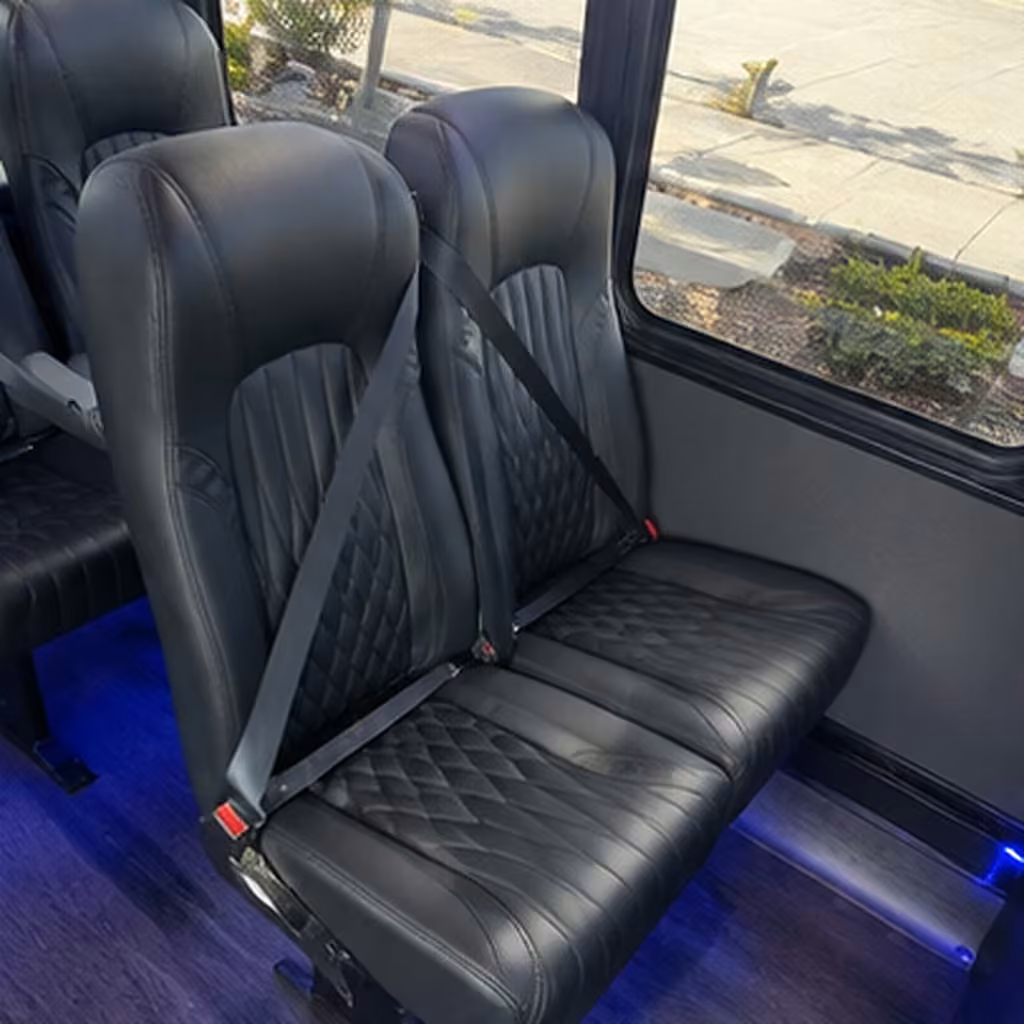 15 35 passenger minibus interior