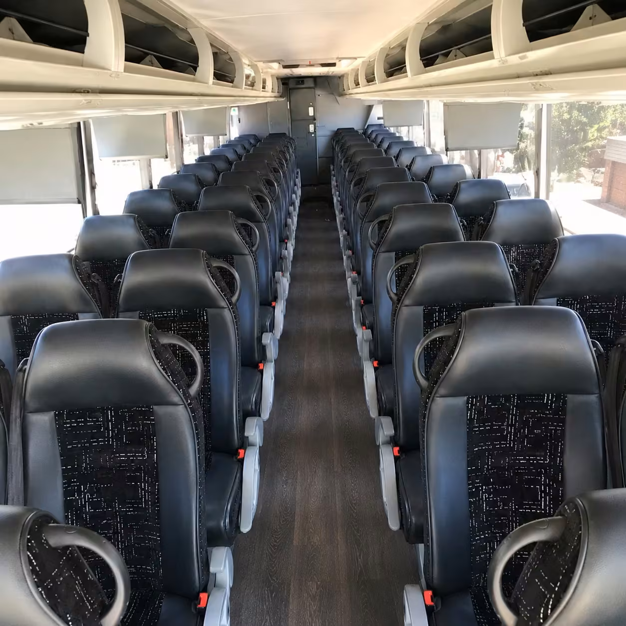 denver charter bus interior